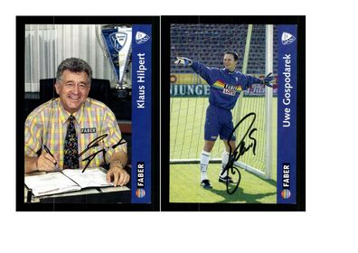 Autogrammkartensatz VFL Bochum 1997-98 4 Karten Original Sign(3480)