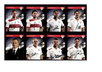 Autogrammkartensatz VfB Stuttgart 2012-13 28 Karten Original Sign(3685)