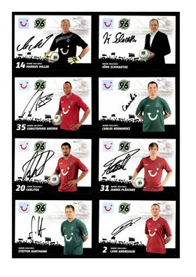 Autogrammkartensatz Hannover 96 2011-12 32 Karten Original Sign(3817)