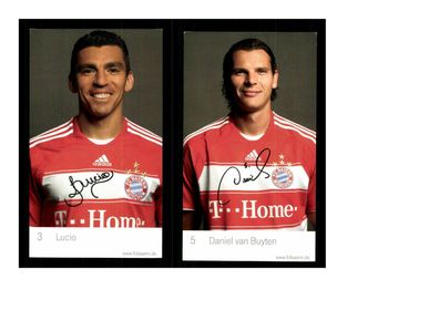 Autogrammkartensatz Bayern München 2008-09 8 Karten (3893)