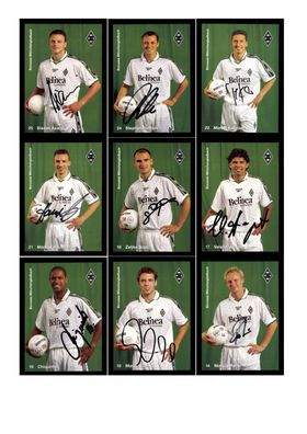 Autogrammkartensatz Borussia Mönchengladbach 1998-99 26 Karten Original Sig(646)