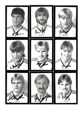 Autogrammkartensatz SG Wattenscheid 09 1987-88 22 Karten Original Signiert(792)