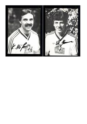 Autogrammkartensatz SG Wattenscheid 09 1985-86 2 Karten Original Signiert(1160)