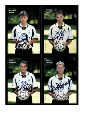 Autogrammkartensatz VFL Wolfsburg 1999-00 9 Karten Original Signiert(493)