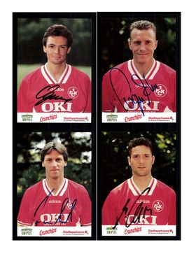 Autogrammkartensatz 1 FC Kaiserslautern 1995-96 7 Karten Original Signiert(273)