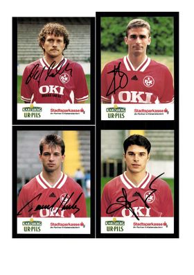 Autogrammkartensatz 1 FC Kaiserslautern 1994-95 17 Karten Original Signiert(365)