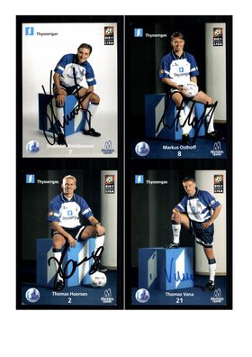 Autogrammkartensatz MSV Duisburg 1998-99 13 Karten Original Signiert(267)