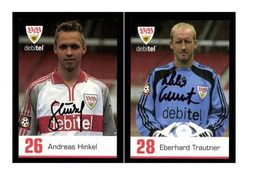 Autogrammkartensatz VFB Stuttgart 2000-01 8 Karten Original Sign(1901)