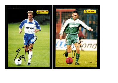 Autogrammkartensatz Arminia Bielefeld 1997-98 10 Karten Original Sign(1982)