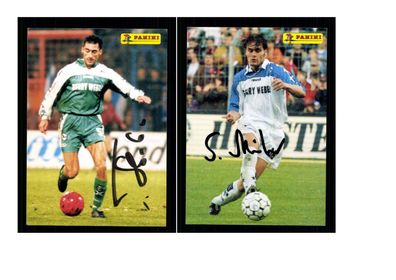 Autogrammkartensatz Arminia Bielefeld 1997-98 5 Karten Original Sign(1984)