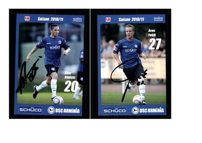 Autogrammkartensatz Arminia Bielefeld 2010-11 16 Karten Original Sign(1993)