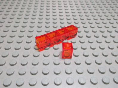 Lego 5 Basic Steine 1x1 hoch transparent orange 3005 Set 10218 5378 9311 8637
