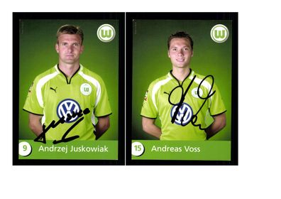 Autogrammkartensatz VFL Wolfsburg 2000-01 7 Karten Original Sign(2052)