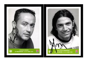 Autogrammkartensatz VFL Wolfsburg 2003-04 9 Karten Original Sign(2075)