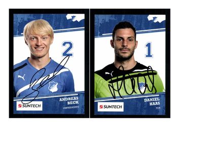 Autogrammkartensatz TSG Hoffenheim 2011-12 12 Karten Original Sign(2155)