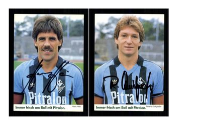 Autogrammkartensatz SV Waldhof Mannheim 1984-85 3 Karten Original Sign(2238)