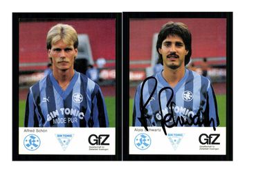 Autogrammkartensatz Stuttgarter Kickers 1988-89 14 Karten Original Sign(2375)