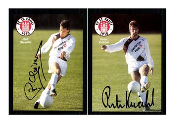 Autogrammkartensatz FC ST Pauli 1990-91 12 Karten Original Sign(2398)