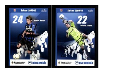 Autogrammkartensatz Arminia Bielefeld 2009-10 14 Karten Original Sign(1962)