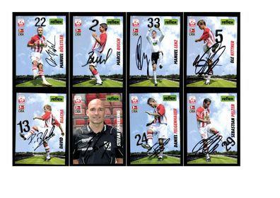 Autogrammkartensatz Rot Weiss Ahlen 2009-10 21 Karten Original Signiert(2677)