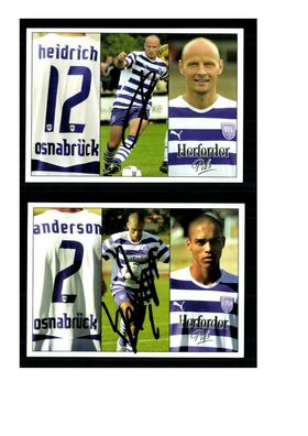 Autogrammkartensatz VFL Osnabrück 2008-09 11 Karten Original Sign(2706)
