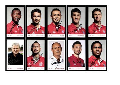 Autogrammkartensatz Bayern München 2016-17 30 Karten Original Sign(3016)