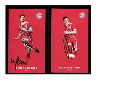 Autogrammkartensatz Bayern München 2017-18 10 Karten Original Sign(3035)