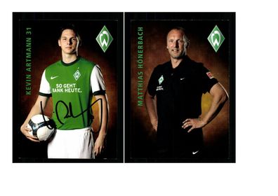 Autogrammkartensatz Werder Bremen 2009-10 8 Karten Original Sign(3064)