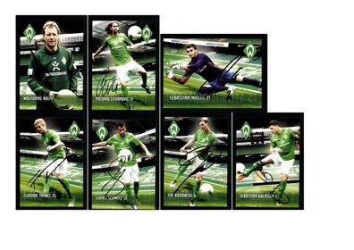 Autogrammkartensatz Werder Bremen 2011-12 22 Karten Original Sign(3277)