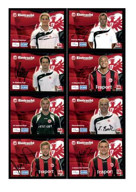 Autogrammkartensatz Eintracht Frankfurt 2010-11 27 Karten Original Sign(3327)