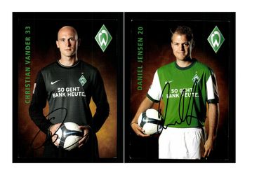 Autogrammkartensatz Werder Bremen 2009-10 23 Karten Original Sign.(3609)
