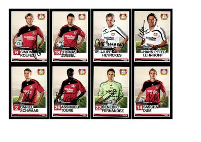Autogrammkartensatz Bayer Leverkusen 2009-10 31 Karten Original Sign.(3624)