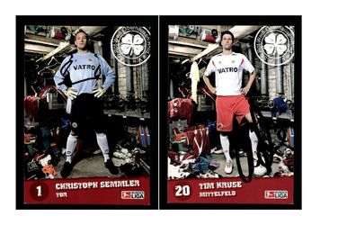 Autogrammkartensatz SC Rot weiss Oberhausen 2009-10 9 Karten Original (3648)