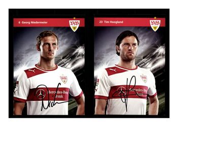 Autogrammkartensatz VfB Stuttgart 2012-13 6 Karten Original Sign(3689)