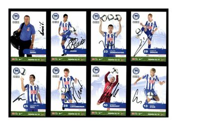 Autogrammkartensatz Hertha BSC Berlin 2009-10 23 Karten Original Sign(3705)