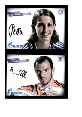 Autogrammkartensatz FC Schalke 04 2009-10 10 Karten Original Sign(3813)