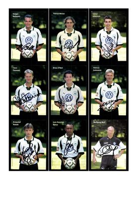 Autogrammkartensatz VFL Wolfsburg 1999-00 29 Karten Original Signiert(894)