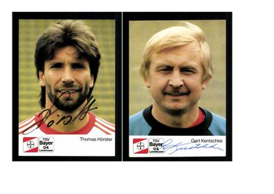 Autogrammkartensatz Bayer Leverkusen 1988-89 8 Karten Original Signiert(1540)