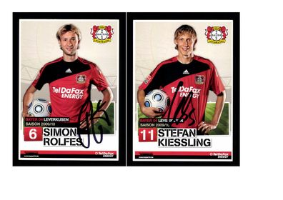 Autogrammkartensatz Bayer Leverkusen 2009-10 14 Karten Original Signiert(1561)