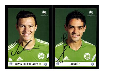 Autogrammkartensatz VfL Wolfsburg 2011-12 4 Karten Original Sign(2008)