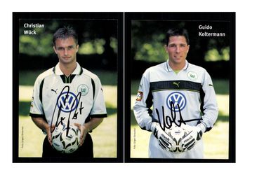 Autogrammkartensatz VfL Wolfsburg 1999-00 7 Karten Original Sign(2012)