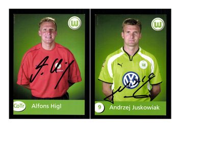 Autogrammkartensatz VFL Wolfsburg 2000-01 13 Karten Original Sign(2051)