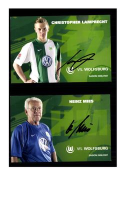 Autogrammkartensatz VFL Wolfsburg 2006-07 7 Karten Original Sign(2067)