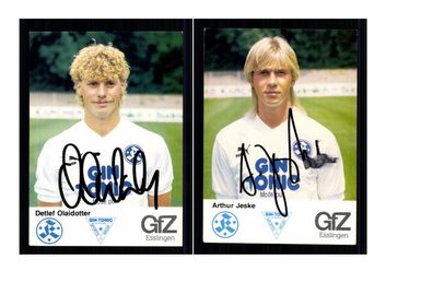 Autogrammkartensatz Stuttgarter Kickers 1986-87 3 Karten Original Sign(2358)