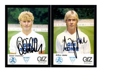 Autogrammkartensatz Stuttgarter Kickers 1986-87 3 Karten Original Sign(2359)