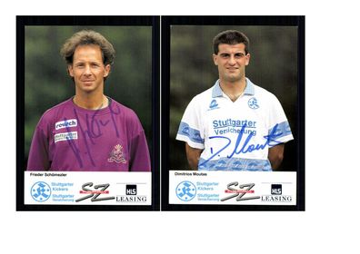 Autogrammkartensatz Stuttgarter Kickers 1991-92 15 Karten Original Sign(2365)