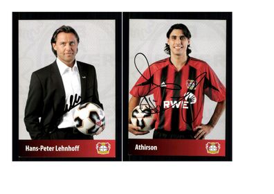 Autogrammkartensatz Bayer Leverkusen 2005-06 3 Karten Original Sign(2504)