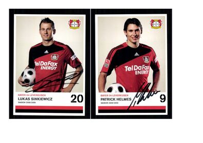 Autogrammkartensatz Bayer Leverkusen 2008-09 14 Karten Original Sign(2507)