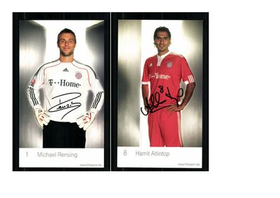 Autogrammkartensatz Bayern München 2009-10 8 Karten (3227)