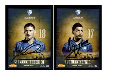 Autogrammkartensatz VfL Bochum 2010-11 8 Karten Original Sign(3392)